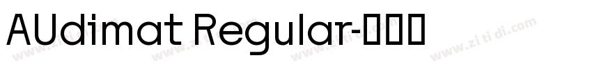 AUdimat Regular字体转换
